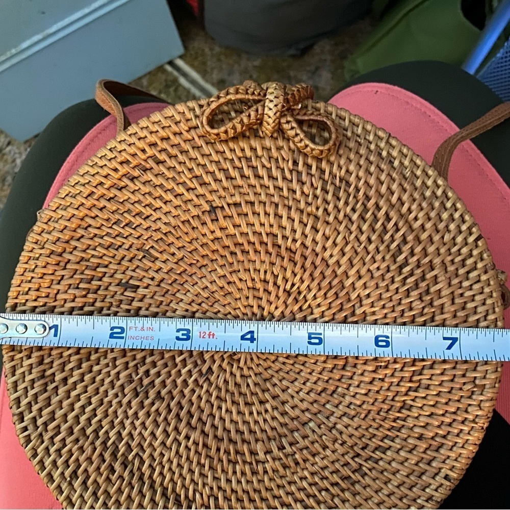 Rattan Canteen Crossbody Bag - Picture 6 of 7